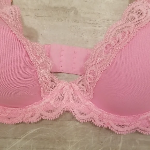 💕NATORI💕 Feathers Underwire Contour Bra ~ Posy Pink 30D NWT